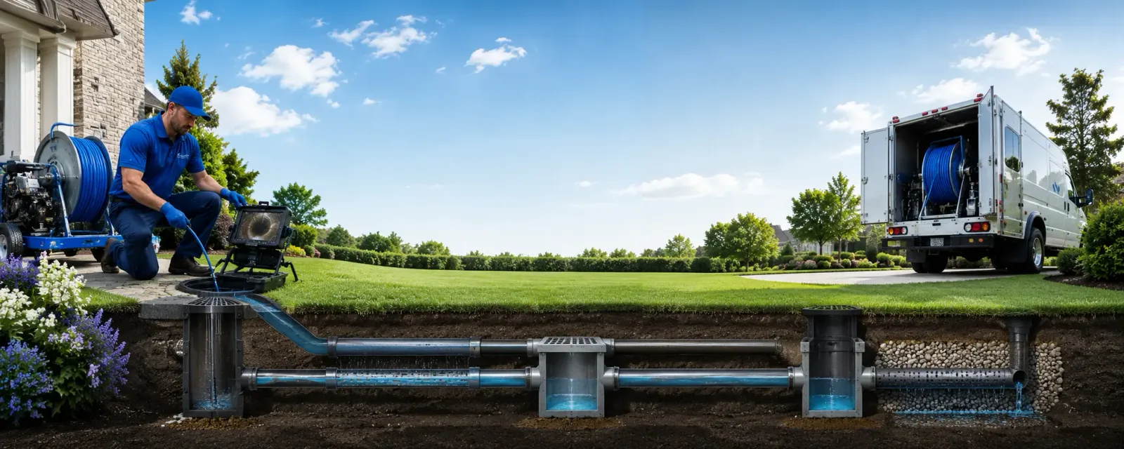 Outdoor drain cleaning information for Brule, NE
